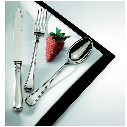 Zdjęcie Dla 12 osób Zestaw posrebrzanych sztućców Ottagonale - marka Schiavon