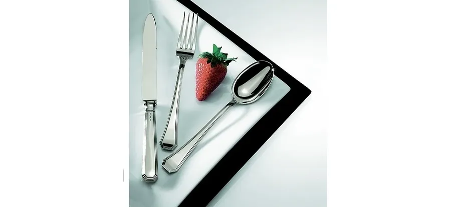 picture 1 Set of silver-plated Ottagonale cutlery for 12 people
