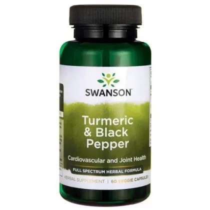 Zdjęcie Swanson Full Spectrum Turmeric i Czarny Pieprz Kapsułki