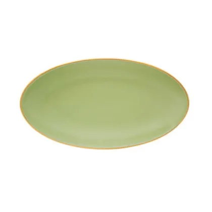 Zdjęcie Owalny talerz 20 cm Olympus Matcha z porcelany