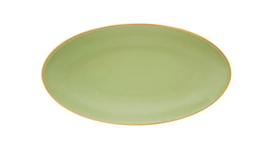 obrazek 1 Owalny talerz 20 cm Olympus Matcha z porcelany