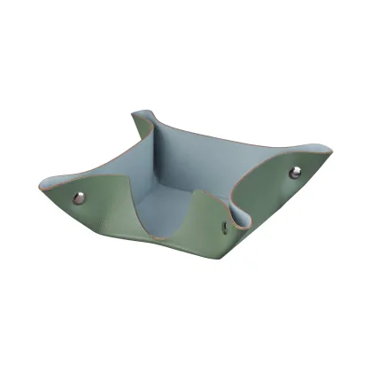 Zdjęcie Wyjątkowy pojemnik na karteczki 10х10хH4 cm w kolorze eukaliptusa