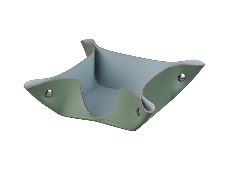 obrazek 1 Wyjątkowy pojemnik na karteczki 10х10хH4 cm w kolorze eukaliptusa