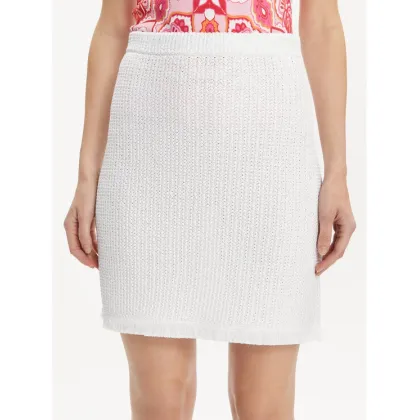 Zdjęcie Luisa Spagnoli Spódnica mini Carapace 58326 Biały Regular Fit