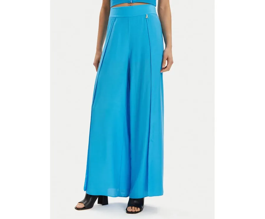 obrazek 1 Patrizia Pepe Spodnie palazzo 2P1595/A057-CA04 Niebieski Relaxed Fit