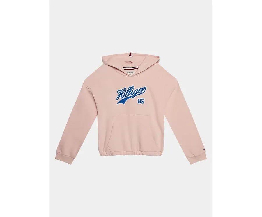 obrazek 1 Tommy Hilfiger Bluza Hilfiger Script Hoodie KG0KG07721 Różowy Regular Fit