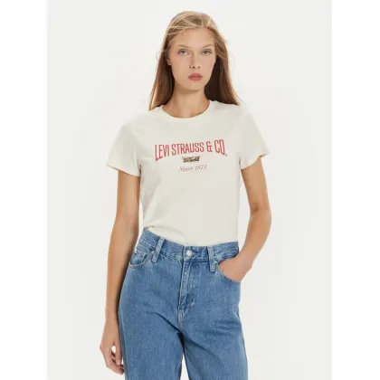 Zdjęcie Levi's® T-Shirt The Perfect 17369-2805 Écru Standard Fit