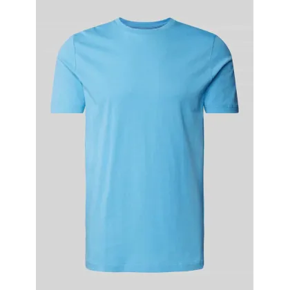 Zdjęcie T-shirt z prążkowanym okrągłym dekoltem