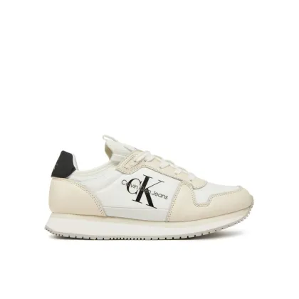 Zdjęcie Calvin Klein Jeans Sneakersy Runner Sock Laceup Ml Lth YW0YW01616 Biały