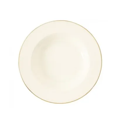 Zdjęcie Okrągły 23-centymetrowy porcelanowy talerz do zupy w stylu klasycznym - Tettau