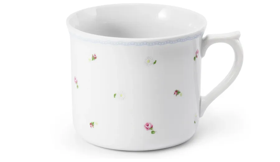 obrazek 1 Stylowy porcelanowy kubek o prostym ponadczasowym kształcie - Leander