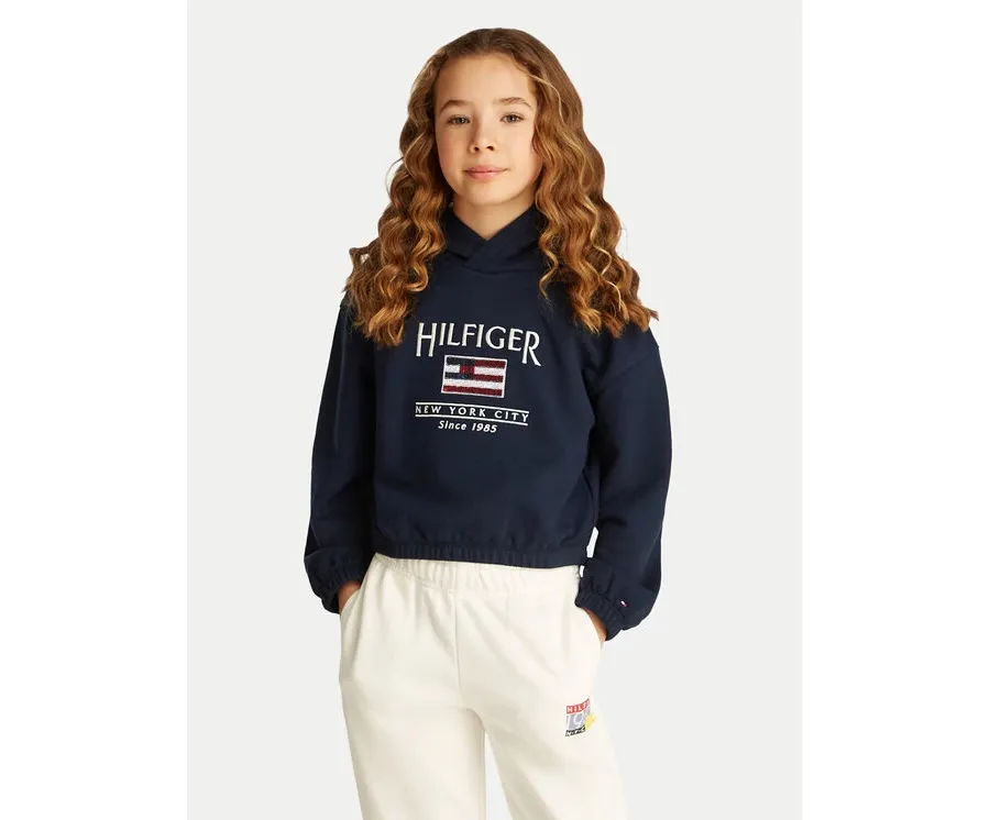 obrazek 1 Tommy Hilfiger Bluza KG0KG08558 D Granatowy Regular Fit