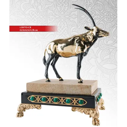 Zdjęcie Oryx z podwójną podstawą jako dekoracja do domu - ArtBe