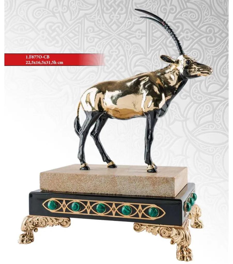 obrazek 1 Oryx z podwójną podstawą jako dekoracja do domu - ArtBe