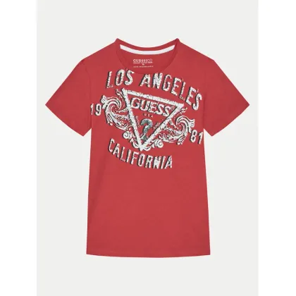 Zdjęcie Guess T-Shirt L5RI00 K8HM4 Czerwony Regular Fit