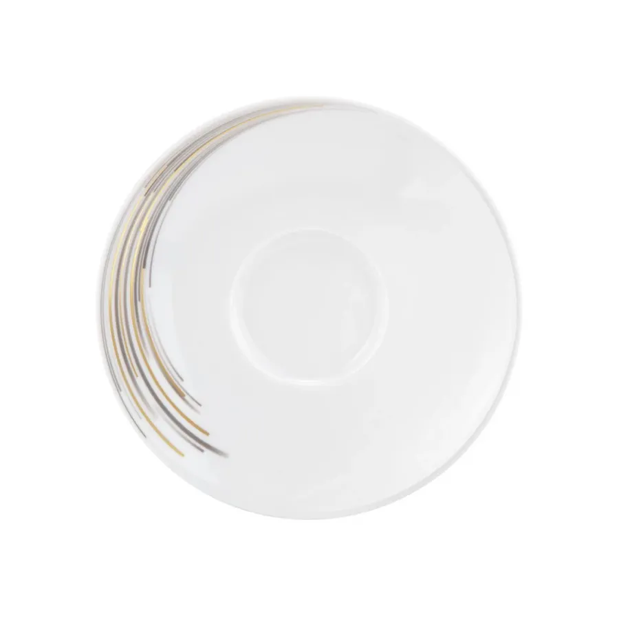 obrazek 1 Duży porcelanowy spodek pod filiżankę 16,5 cm w stylu nowoczesnym - Seltmann Weiden