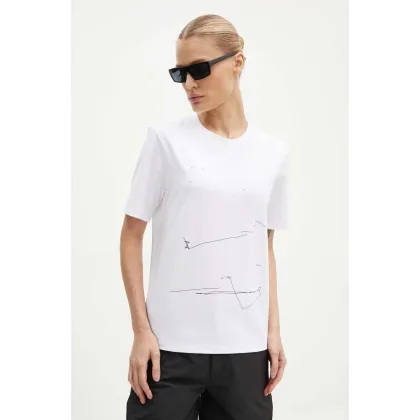 Zdjęcie Heliot Emil t-shirt kolor biały z nadrukiem W.09.126.BLK01