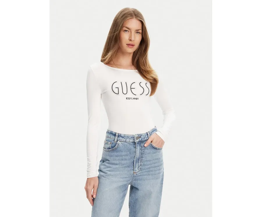 obrazek 1 Guess Body W5YP05 K68D2 Biały Slim Fit