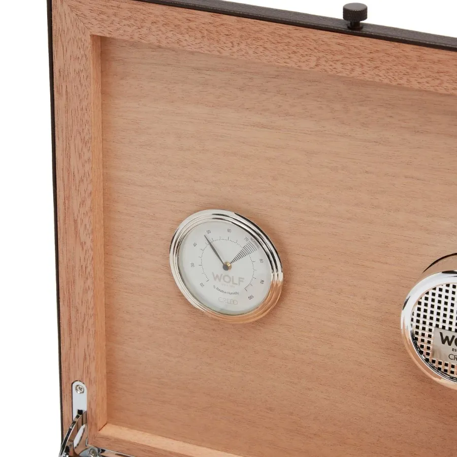 obrazek 6 Humidor WM Brown z nawilżaczem i higrometrem do przechowywania cygar