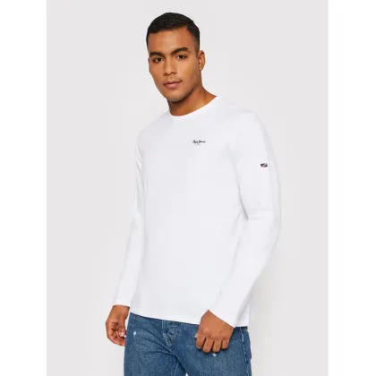 Zdjęcie Pepe Jeans Longsleeve Original Basic 2 Long N PM508211 Biały Slim Fit