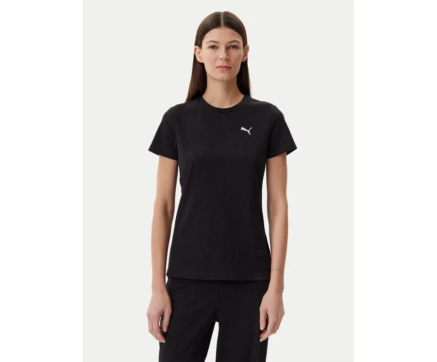 obrazek 1 Puma T-Shirt Ess Elevated 685021 Czarny Slim Fit