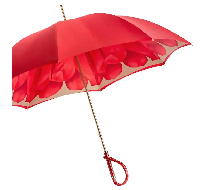 obrazek 9 Piękny stylowy czerwony parasol damski - Pasotti