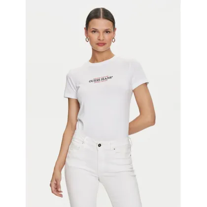 Zdjęcie Guess Jeans T-Shirt W4YI03 J1314 Biały Slim Fit