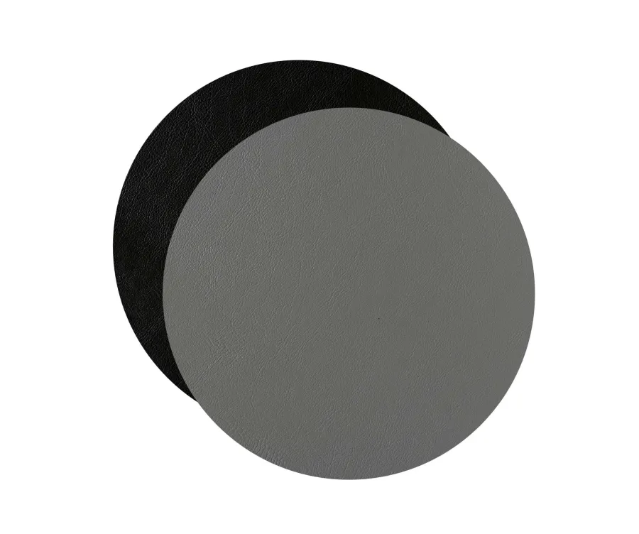 obrazek 1 Stylowa skórzana dwustronna podkładka na stół Ø40 cm