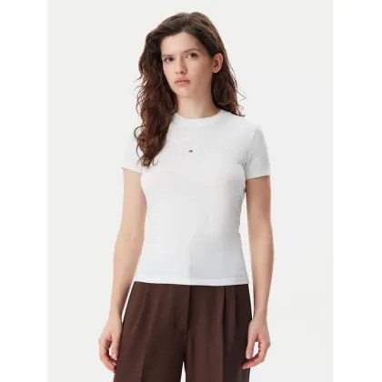 Zdjęcie Tommy Jeans T-Shirt Tonal Linear DW0DW20315 Écru Slim Fit