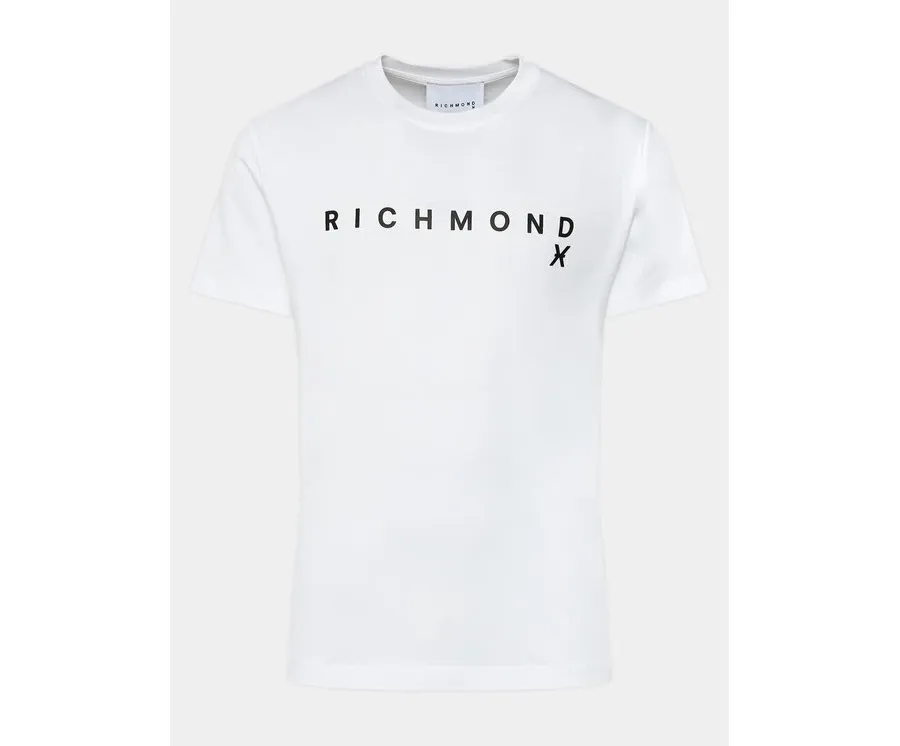 obrazek 1 Richmond X T-Shirt Aaron UMP24004TS Biały Regular Fit