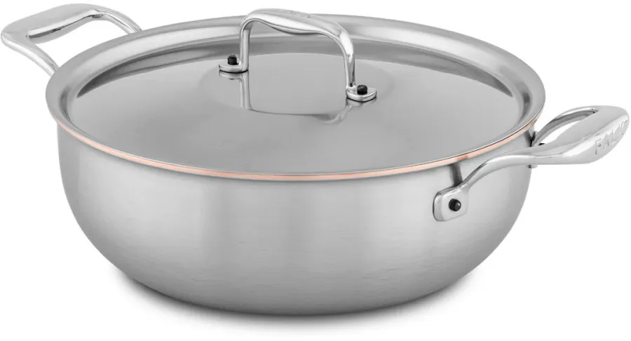 obrazek 3 Luksusowe naczynie kuchenne z Belgii - garnek miedziany ⌀24 cm