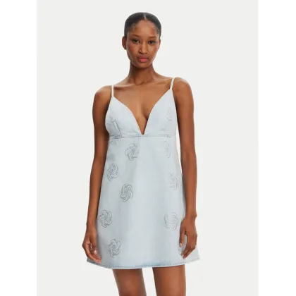 Zdjęcie ROTATE Sukienka jeansowa 1140641468 Błękitny Slim Fit