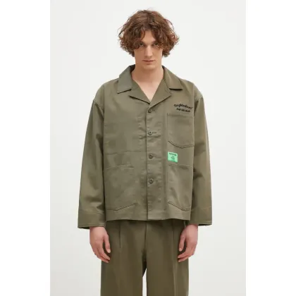 Zdjęcie NEIGHBORHOOD kurtka NEIGHBORHOOD X Dickies . Coverall Jacket męska kolor zielony przejściowa 242VFDKN.JKM02