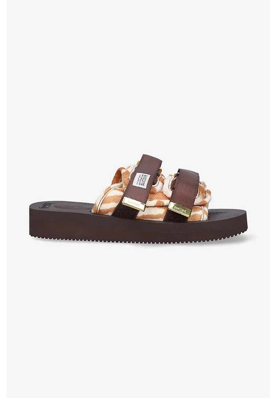 obrazek 1 Suicoke klapki Sandały Suicoke Rubber Sole MOTO-VHL kolor brązowy MOTO.VHL-WHITE