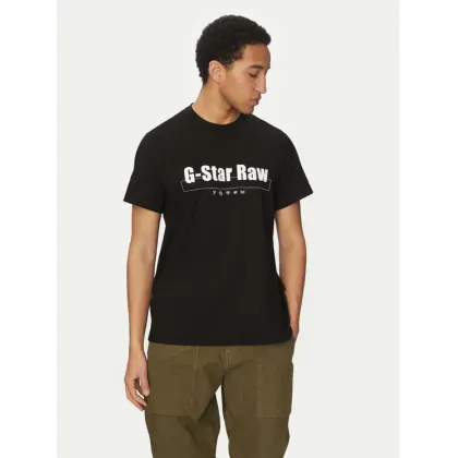 Zdjęcie G-Star Raw T-Shirt Symbols D25970-C336 Czarny Regular Fit