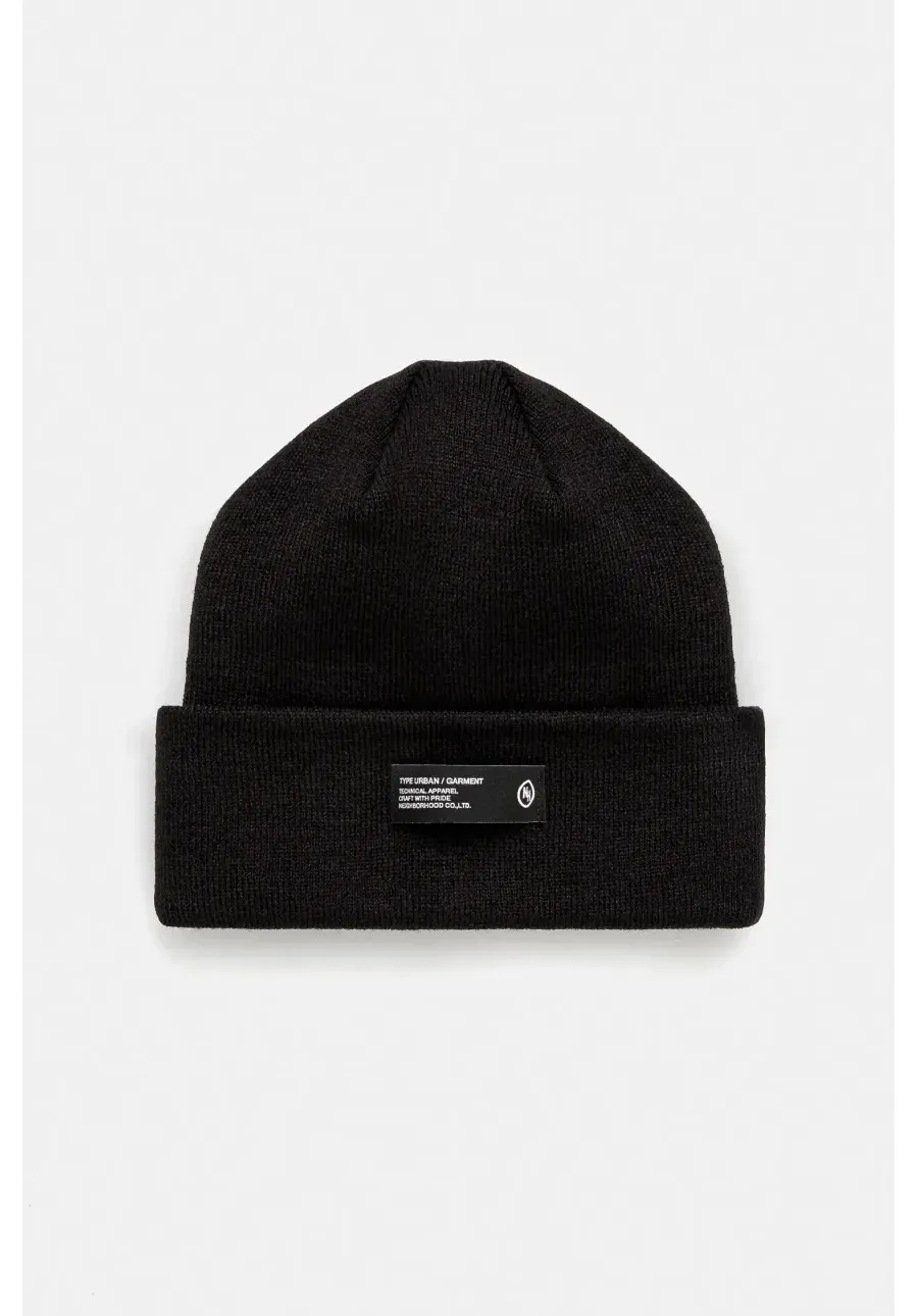 obrazek 1 NEIGHBORHOOD czapka Beanie kolor czarny 242YGNH.HT01
