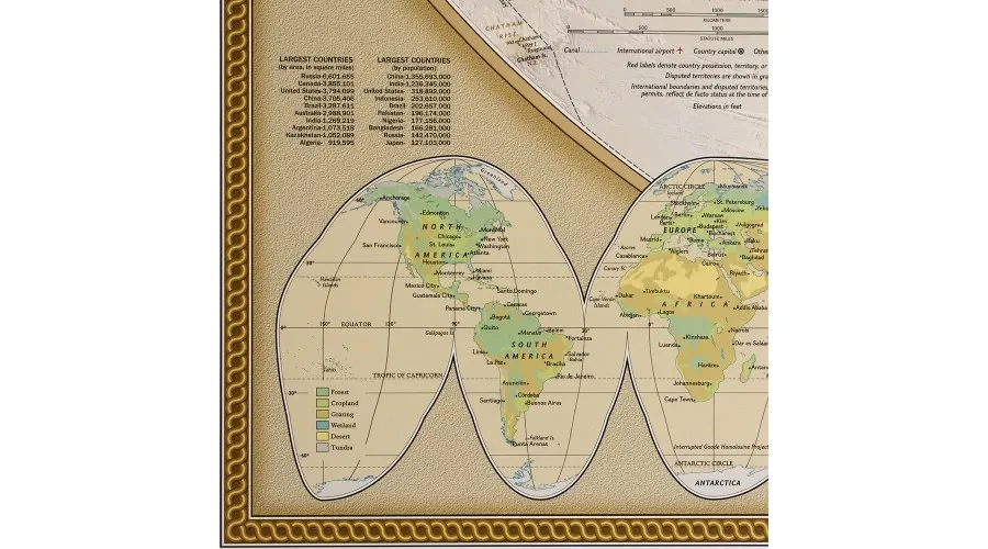 obrazek 3 Elegancka polityczna mapa świata National Geographic