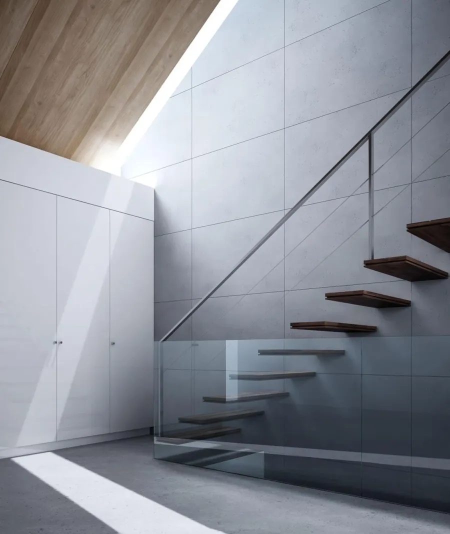 obrazek 1 100x50 cm VT - (BS śnieżno biały) - płyta beton architektoniczny