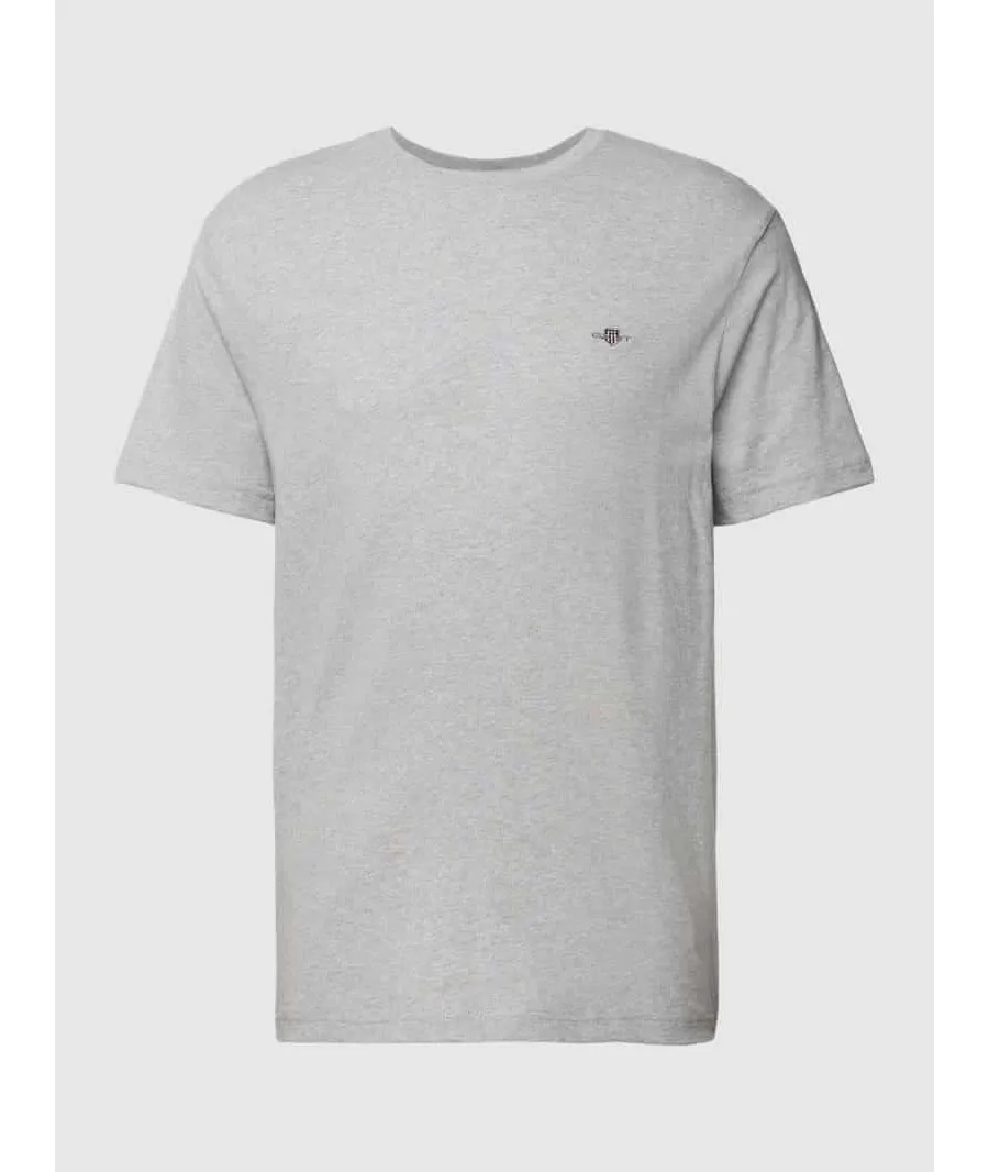 obrazek 1 T-shirt o kroju regular fit z wyhaftowanym logo model ‘SHIELD’