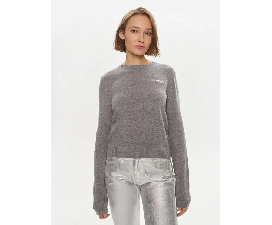 obrazek 1 2NDDAY Sweter Lance 2000340408 Szary Regular Fit