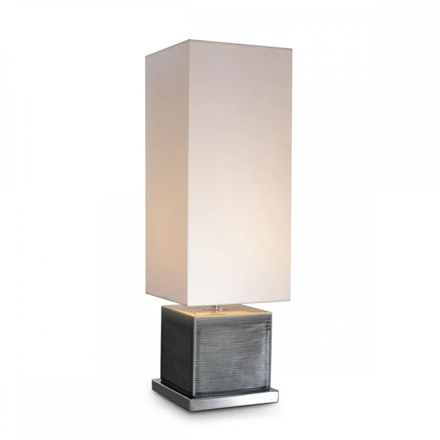obrazek 2 Ceramiczna włoska lampa stołowa H.57xL.18xP.18 cm