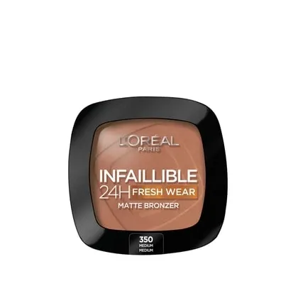 Zdjęcie L'Oréal Paris Infaillible 24H Fresh Wear Soft Matte Puder brązujący 9 g Nr. 350 - Medium