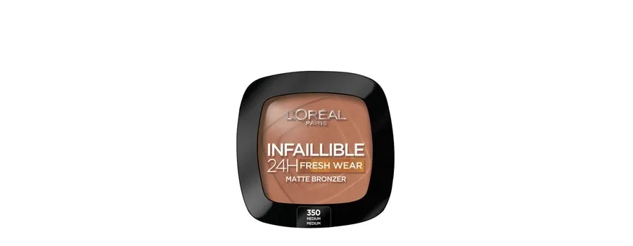 obrazek 1 L'Oréal Paris Infaillible 24H Fresh Wear Soft Matte Puder brązujący 9 g Nr. 350 - Medium