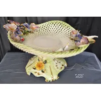 Zdjęcie Ekskluzywna patera na owoce z motywem kwiatowym