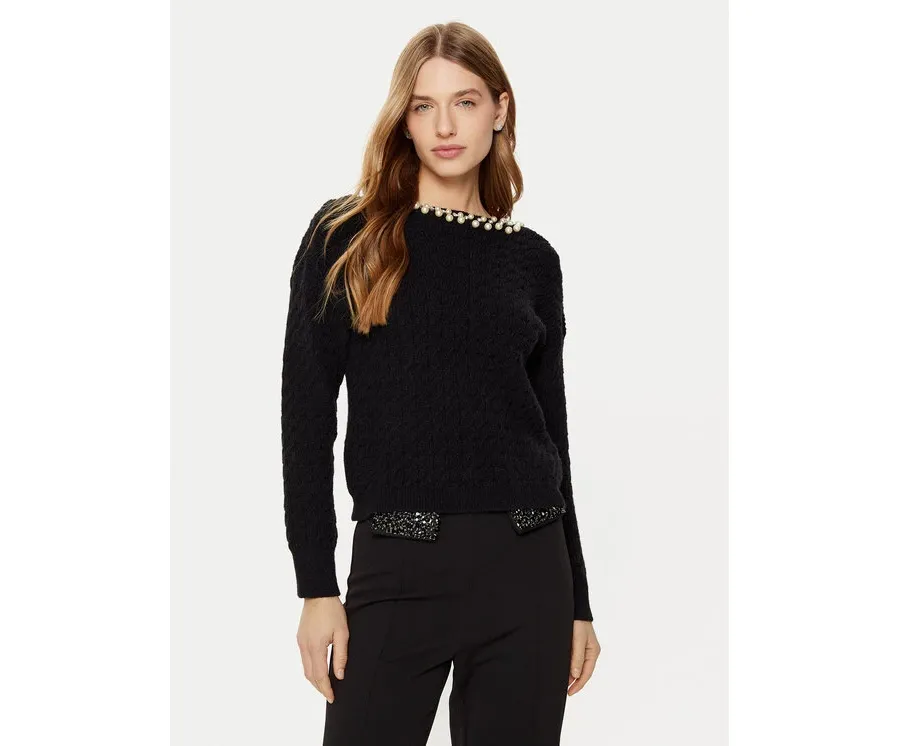 obrazek 1 Rinascimento Sweter CFM0011717003 Czarny Regular Fit