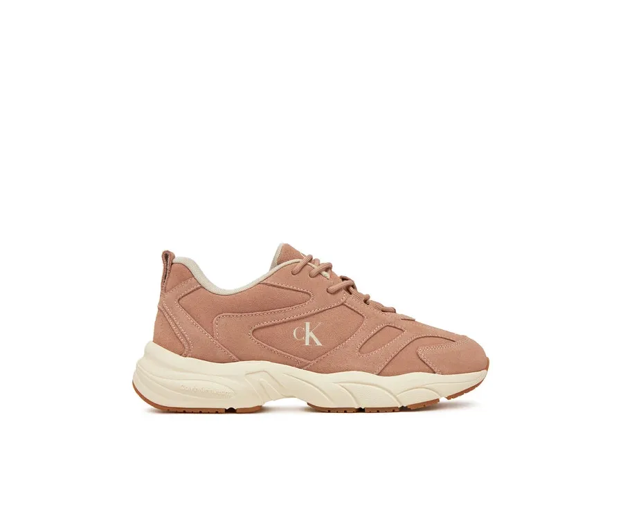 obrazek 1 Calvin Klein Jeans Sneakersy Retro Tennis Low Mg Mix Media Wn YW0YW01639 Różowy