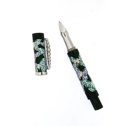 Zdjęcie Gustowne pióro kulkowe Morpho Green Blue Sapphires Urso