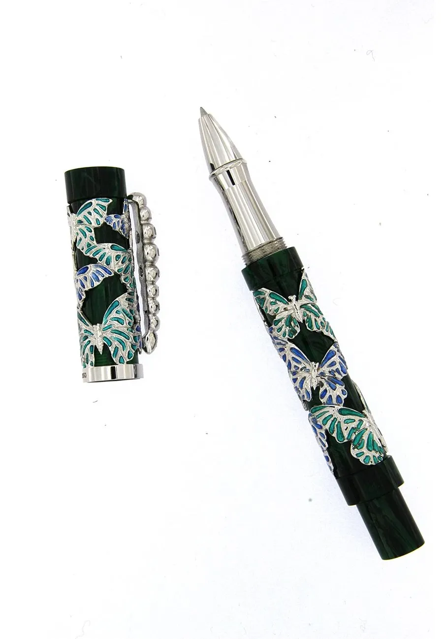 obrazek 1 Gustowne pióro kulkowe Morpho Green Blue Sapphires Urso