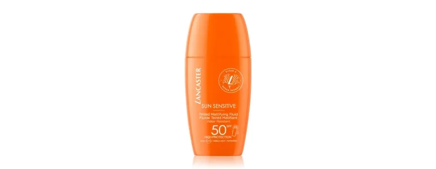 obrazek 1 Lancaster Sun Sensitive Tinted Mattifying Fluid SPF50 Krem do opalania 30 ml