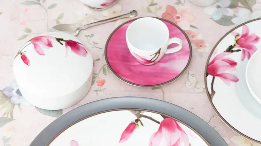 obrazek 3 Bardzo elegancka porcelanowa zastawa stołowa - Porcel